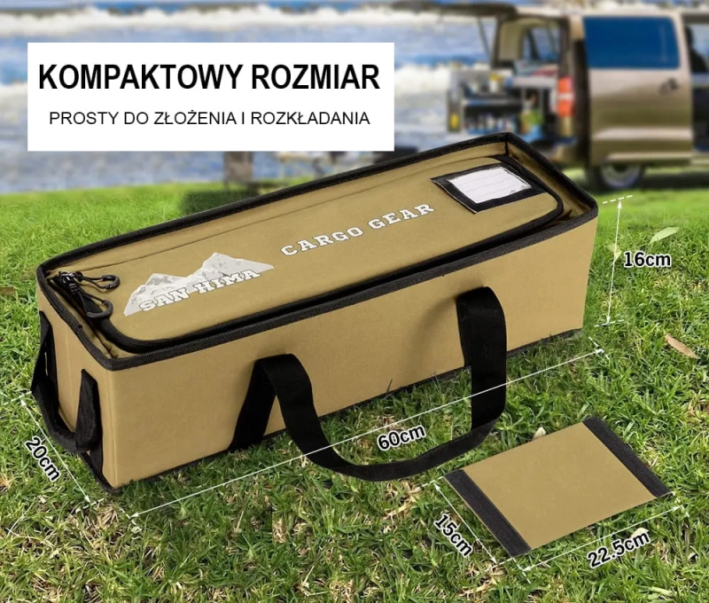 Organizer do szuflady podróżny składany 60cm oliwkowy